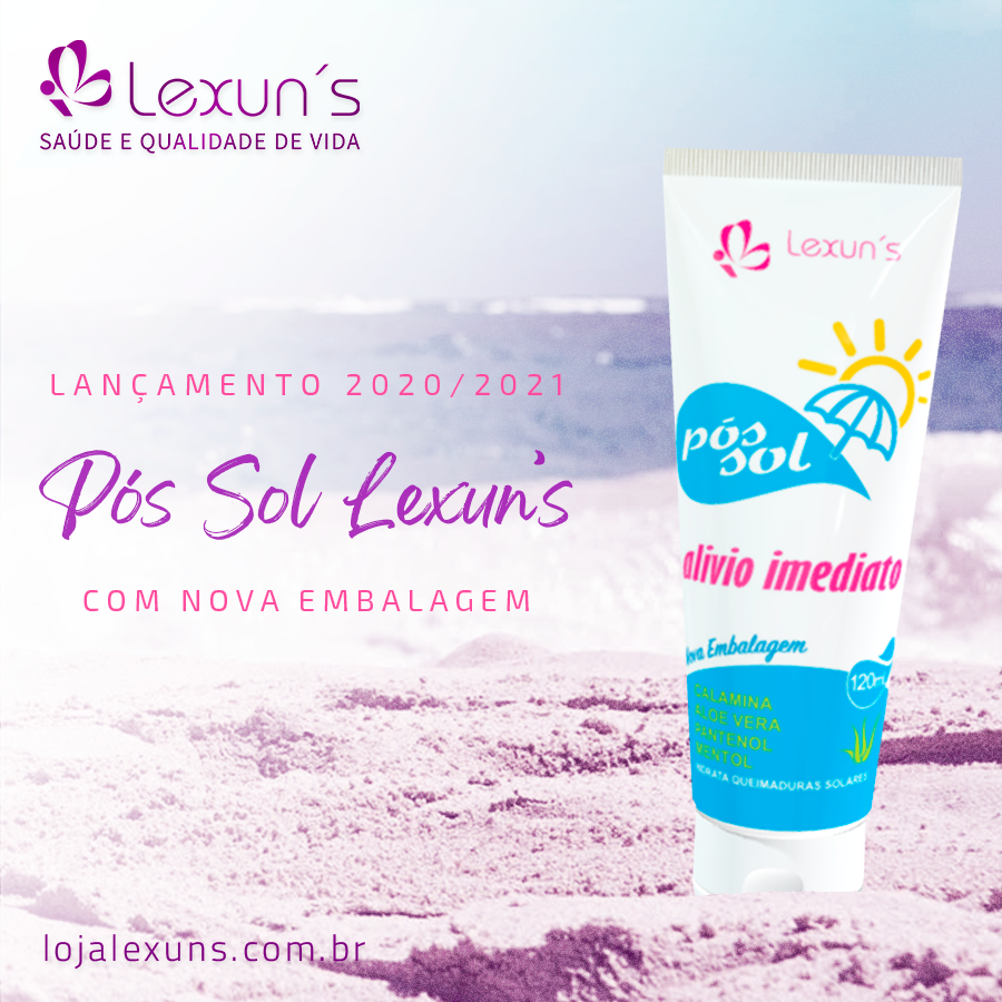 Seu aliado no verão: Loção Pós Sol Lexun’s